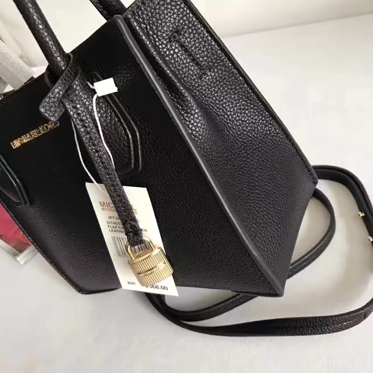 Michael Kors Mercer Leather Crossbody Black