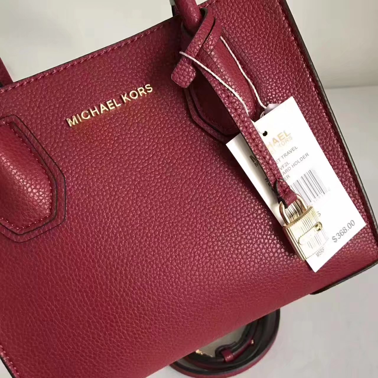 Michael Kors Mercer Leather Crossbody Red