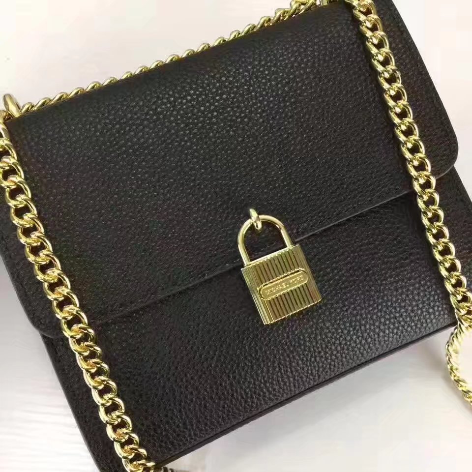 Michael Kors Mercer Lock Flap Women Tote Bag Black