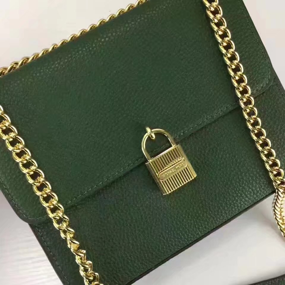 Michael Kors Mercer Lock Flap Women Tote Bag Green