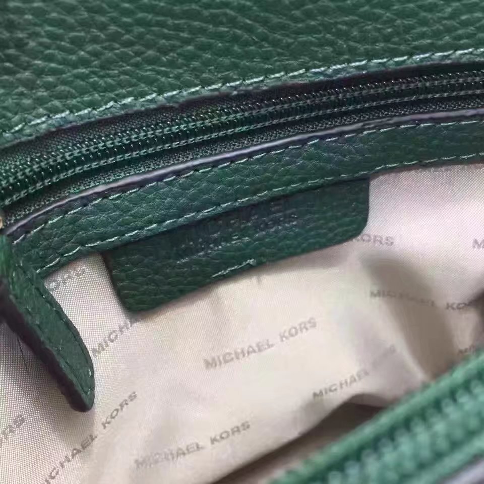 Michael Kors Mercer Lock Flap Women Tote Bag Green