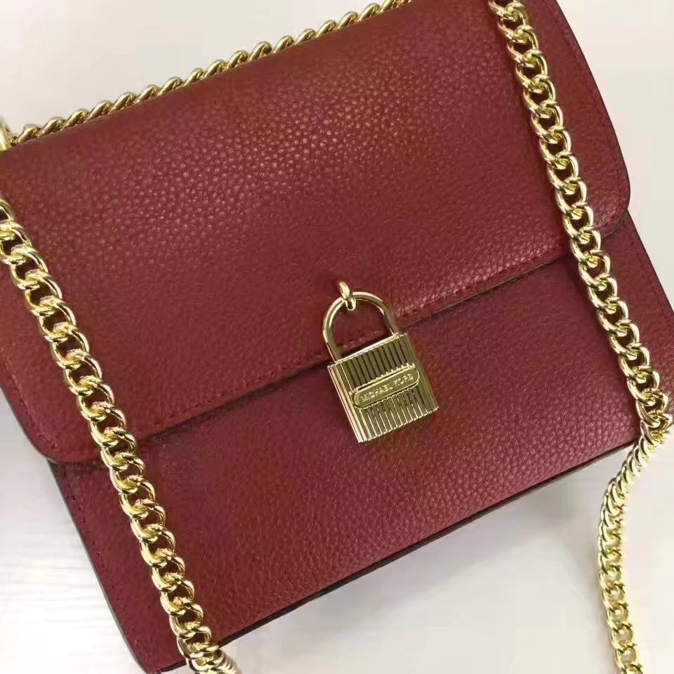 Michael Kors Mercer Lock Flap Women Tote Bag Red