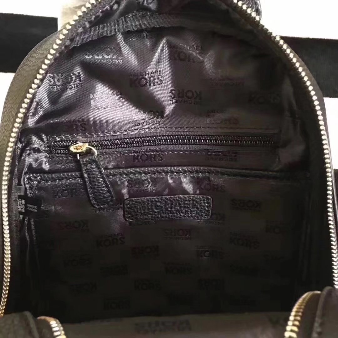 Michael Kors Women Leather Backpack Black