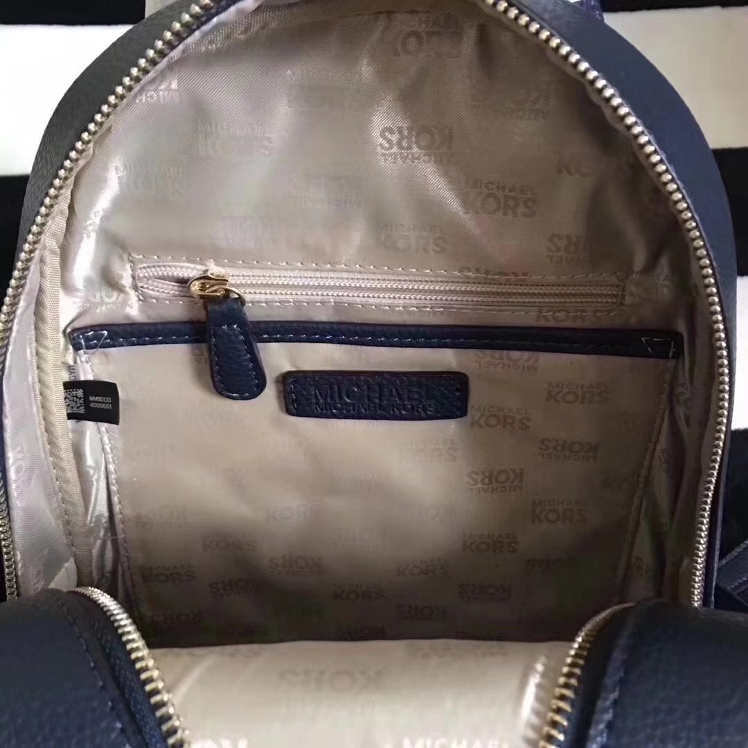 Michael Kors Women Leather Backpack Blue