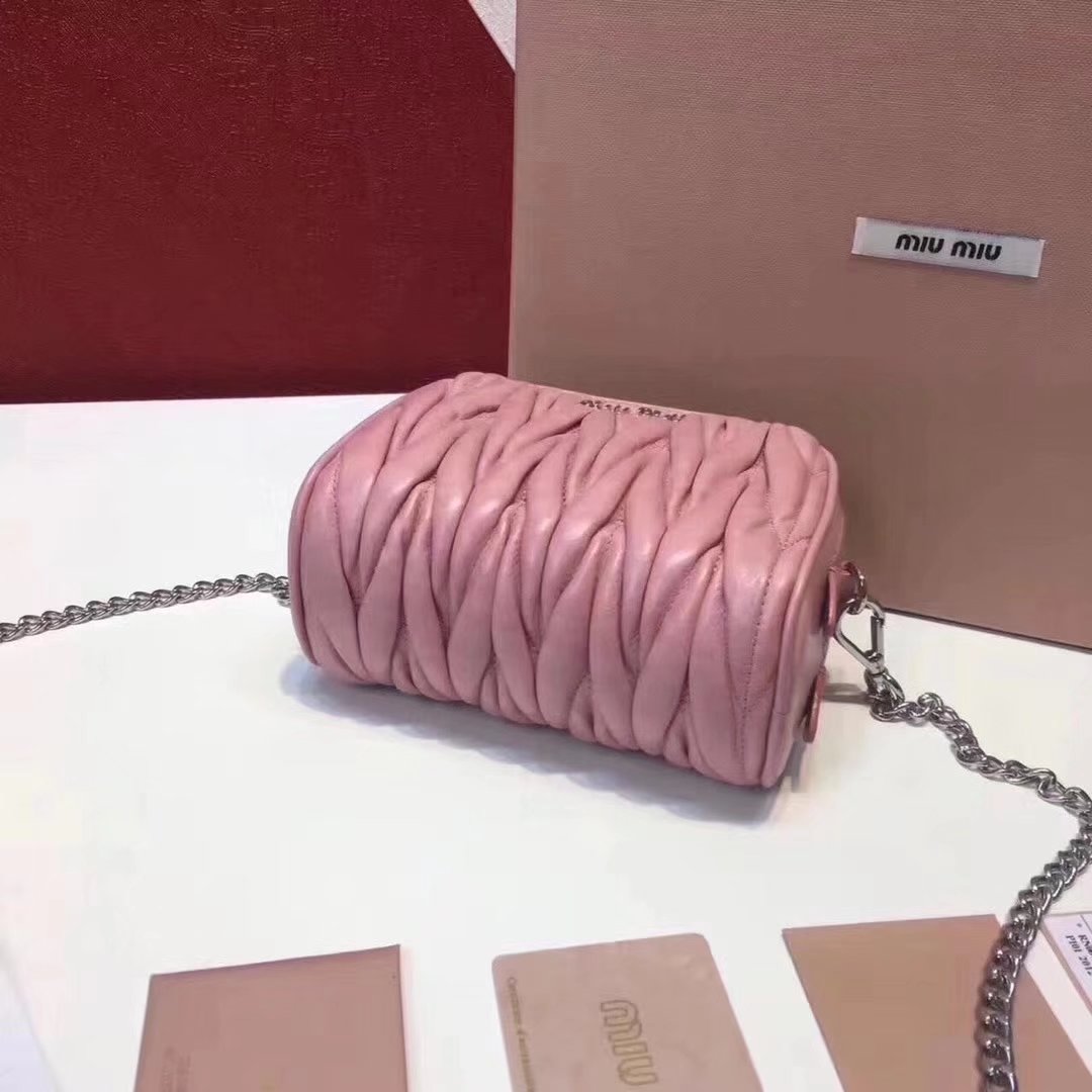 MiuMiu Mini Leather Shoulder Bag Pink