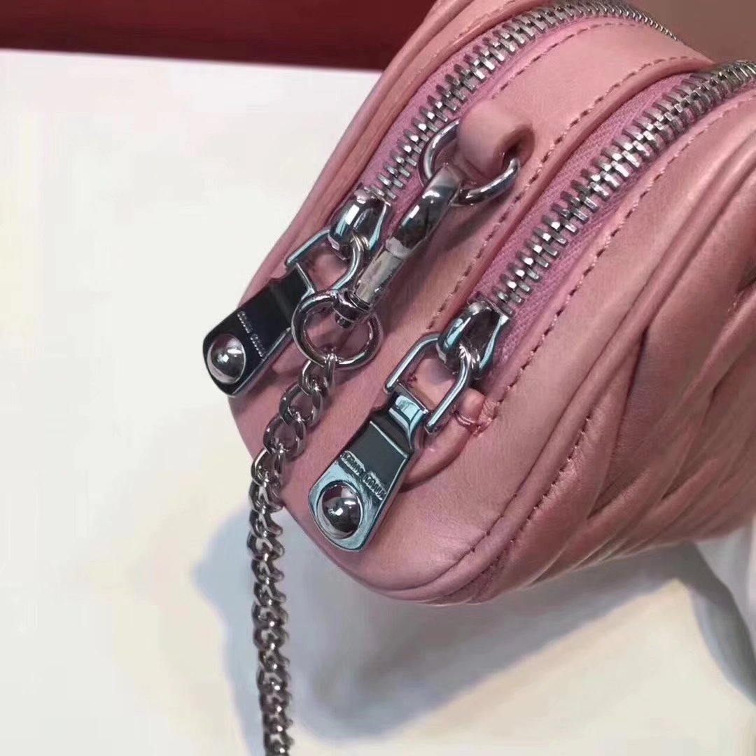 MiuMiu Mini Leather Shoulder Bag Pink