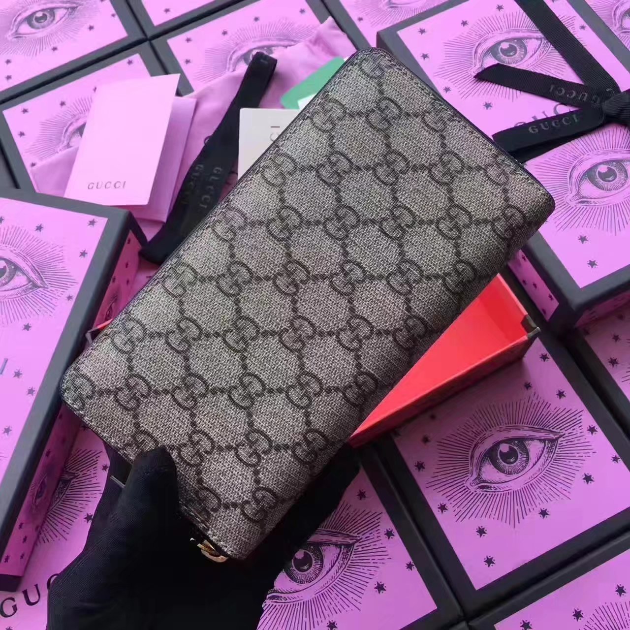 Oriainal Gucci 410102 GG Supreme Wallet