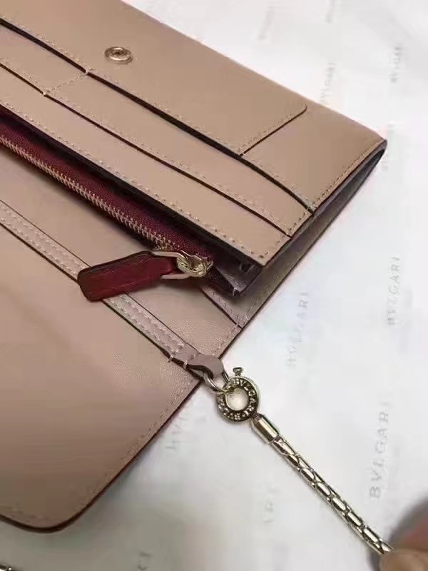 Original Bvlgarg Serpenti Forever Chain Pochette Bag Khaki