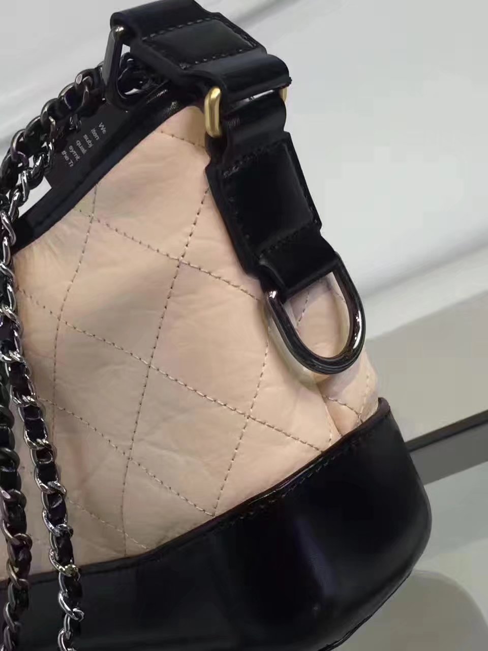 Original Chanel Gabrielle Leather Hobo Bag Pink