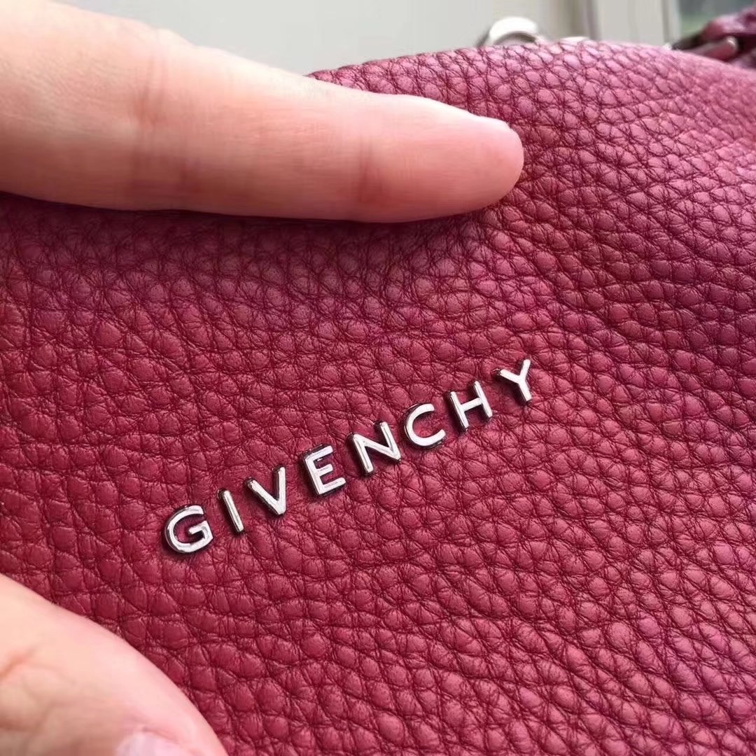 Original Copy Givenchy Mini Pandora Bag in Aged Burgundy Leather