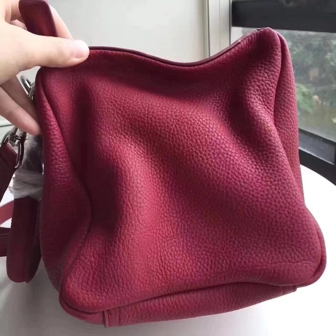 Original Copy Givenchy Mini Pandora Bag in Aged Burgundy Leather