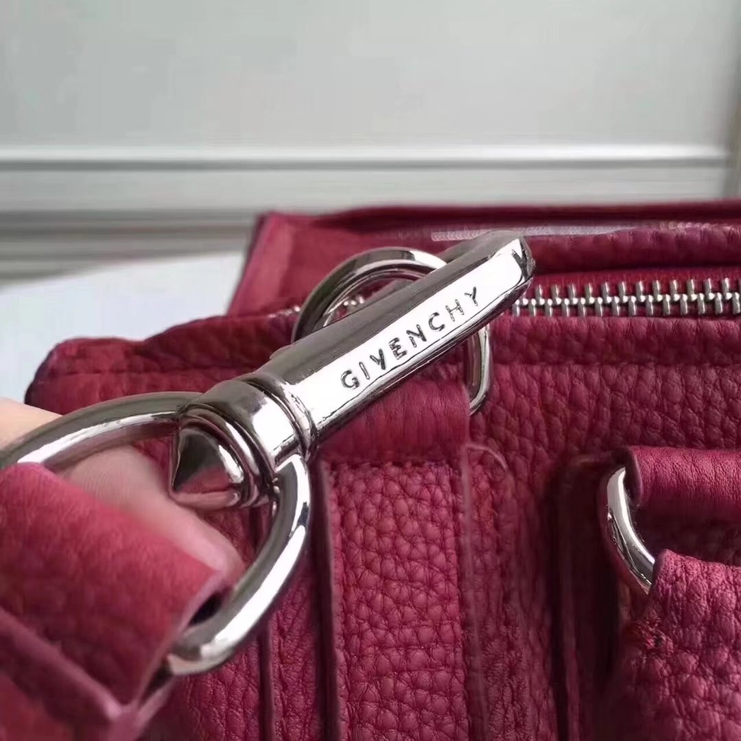 Original Copy Givenchy Mini Pandora Bag in Aged Burgundy Leather