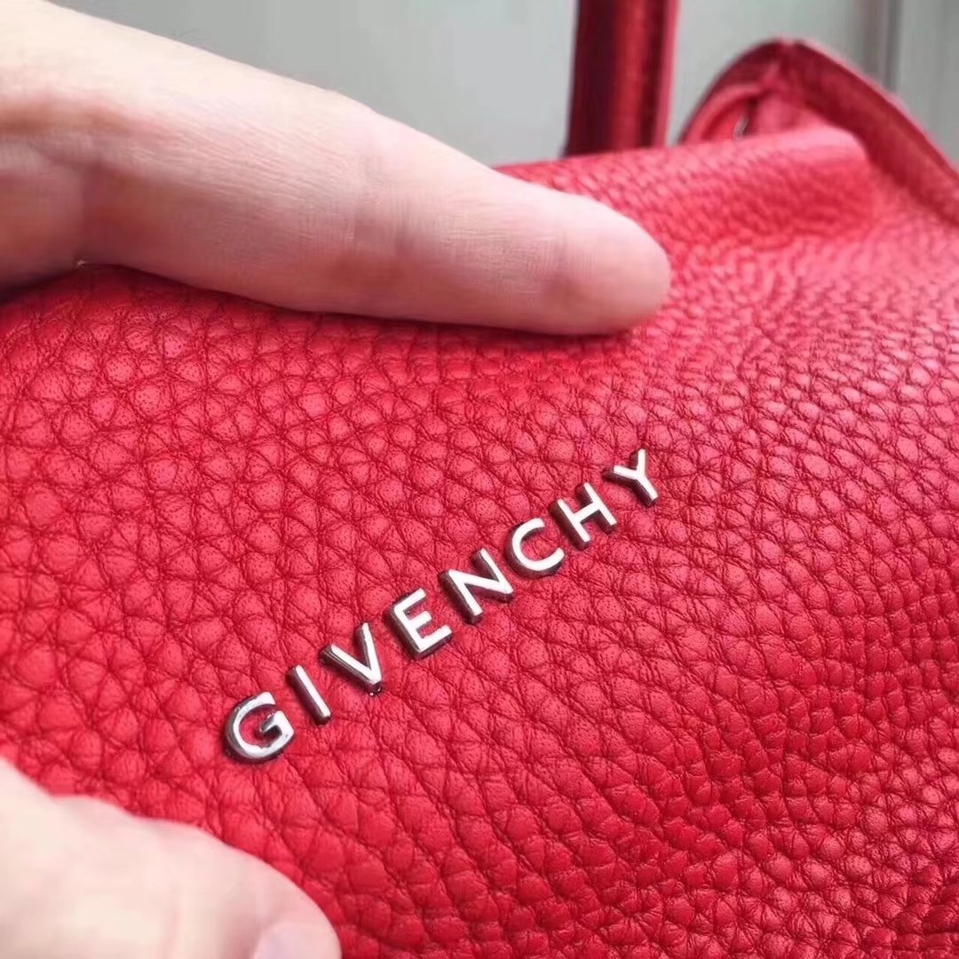 Original Copy Givenchy Mini Pandora Bag in Aged Red Leather