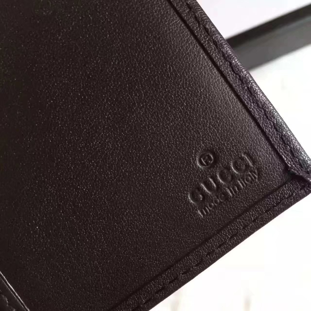 Original Quaility Gucci 212186 GG Supreme Men Wallet Coffee