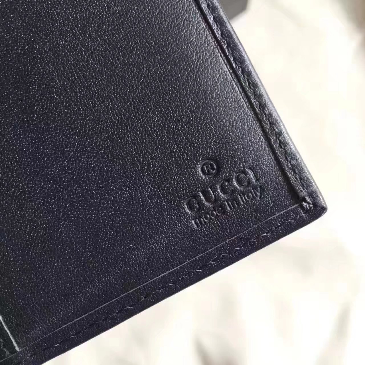 Original Quaility Gucci 212186 GG Supreme Men Wallet Grey