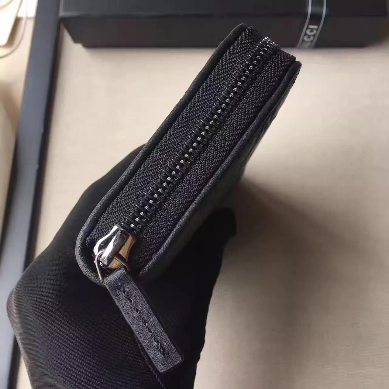 Original Quality Gucci 328318 Men Clutch Bags Black