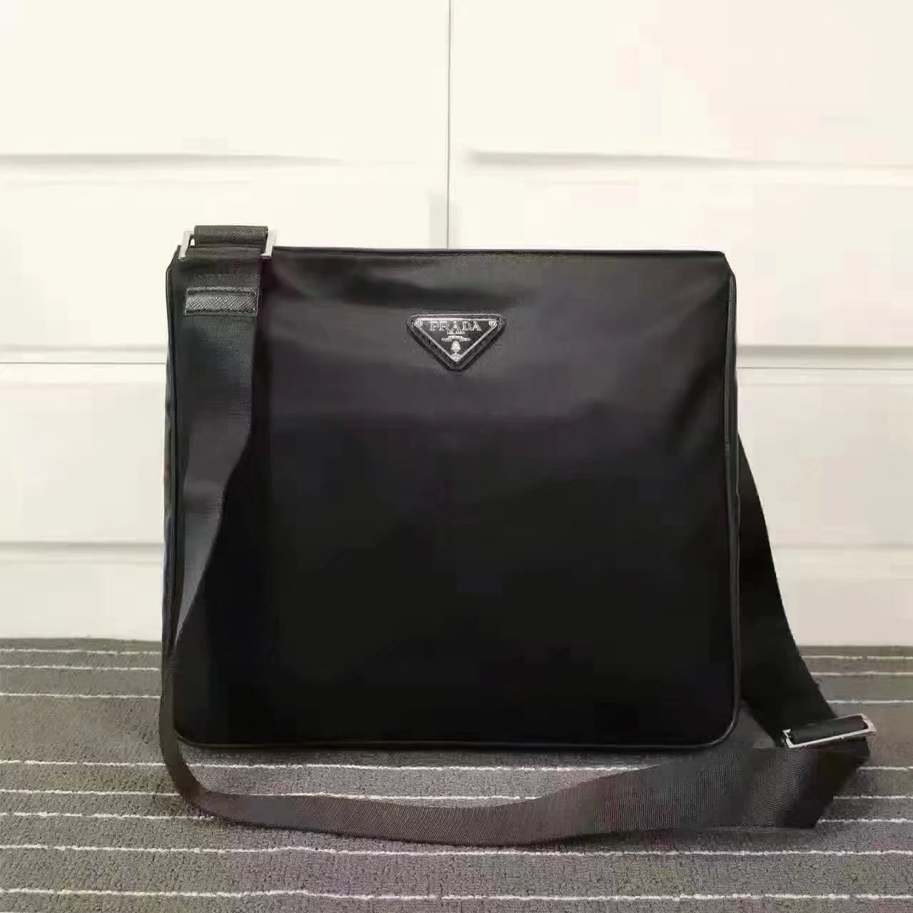 Prada 0251 Men Nylon Messenger Bag 