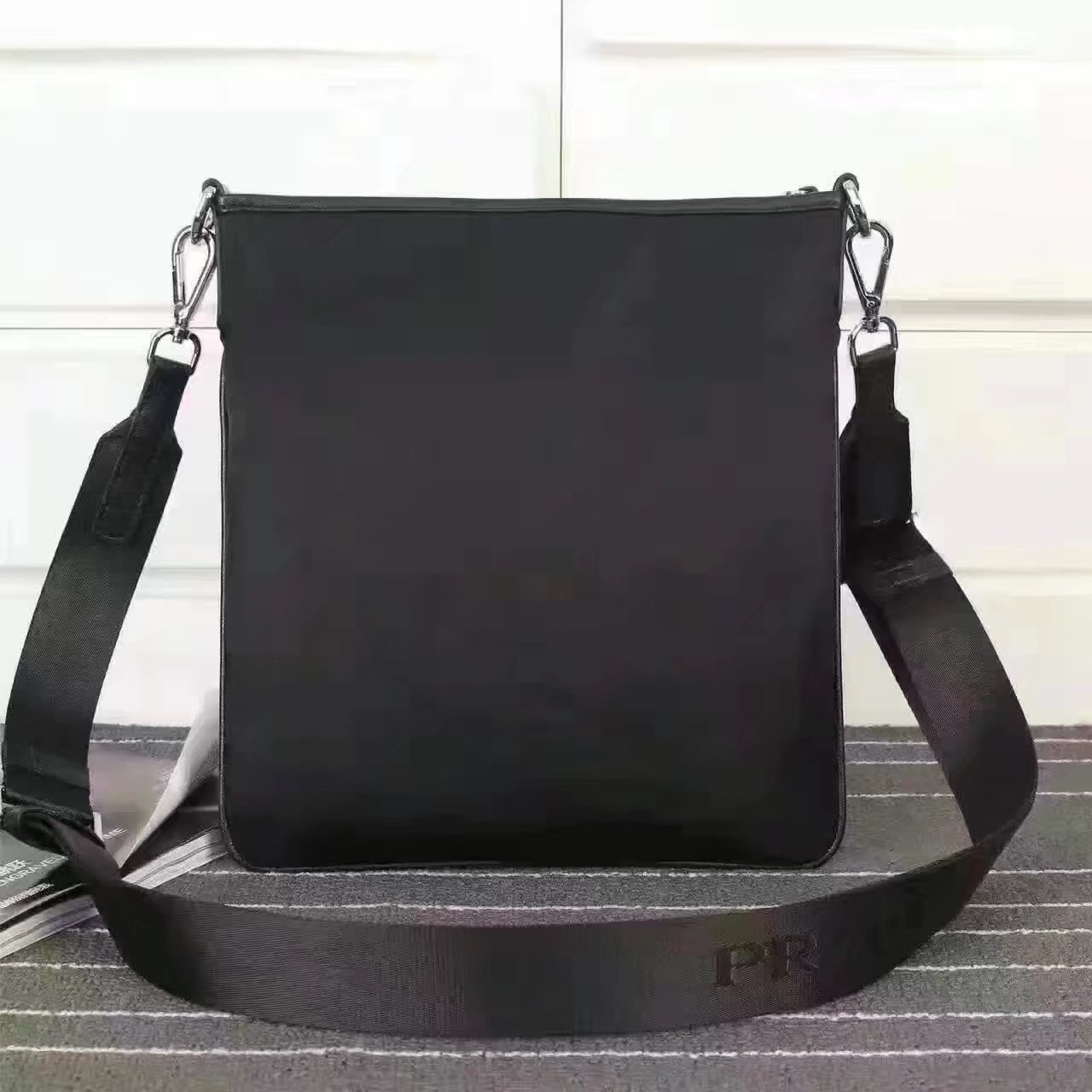 Prada 0819 Men Nylon Messenger Bag