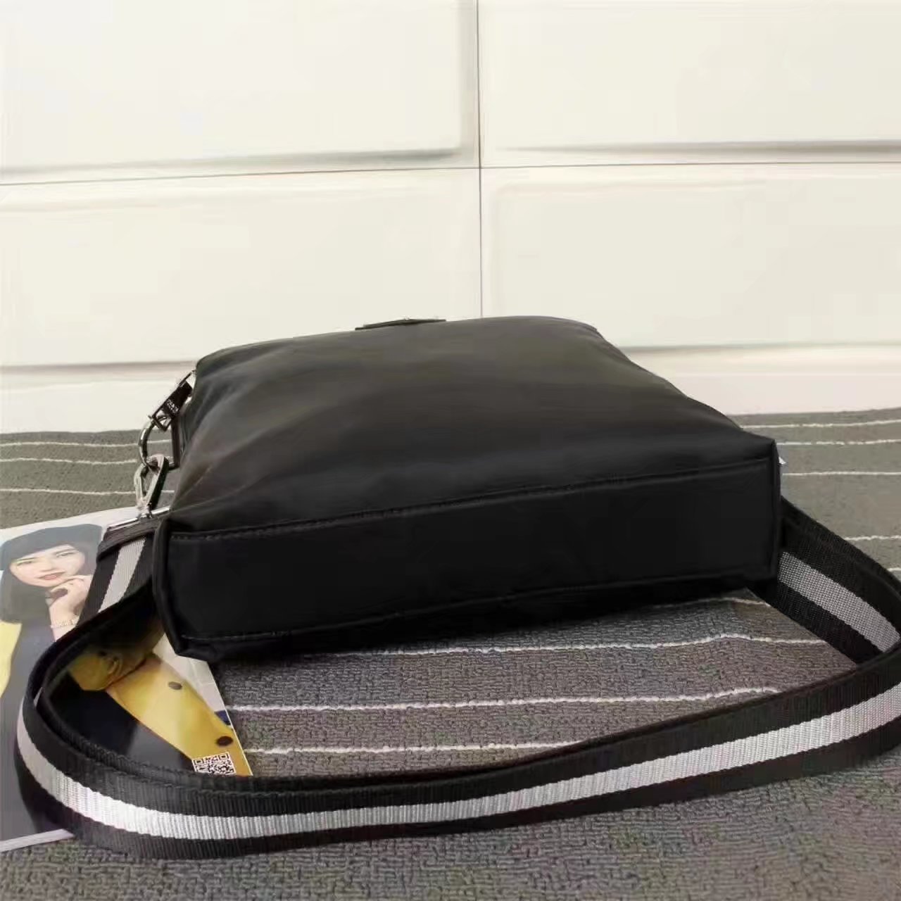 Prada 0820 Men Nylon Messenger Bag