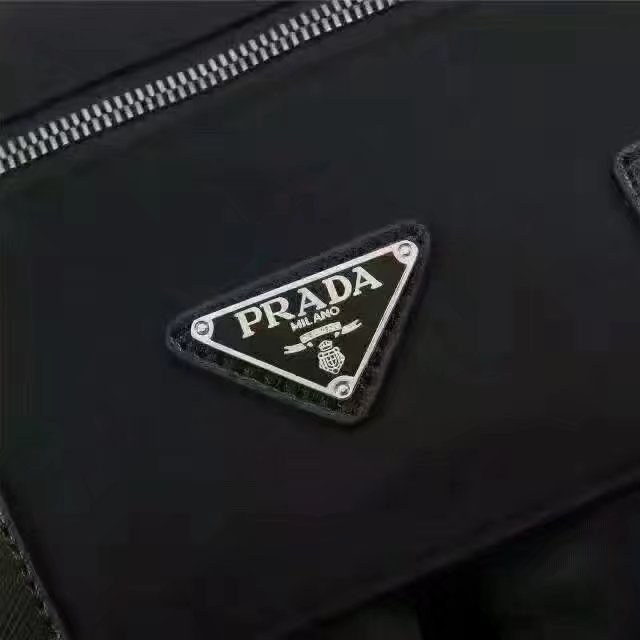 Prada 1738 Men Messenger Bag Black