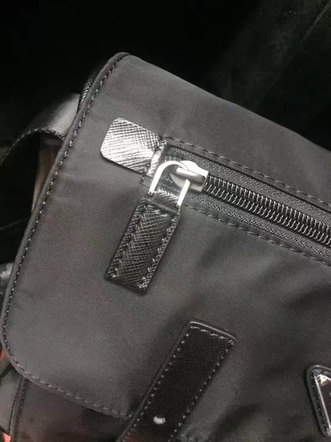 Prada 1738 Messenger Bag Black