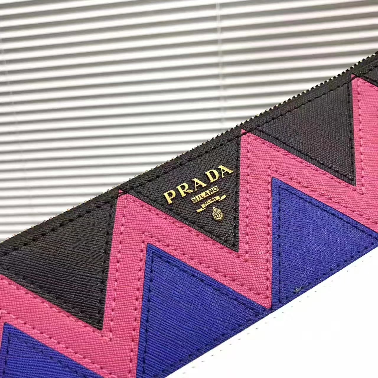 Prada 175 Esplanade Clutches White