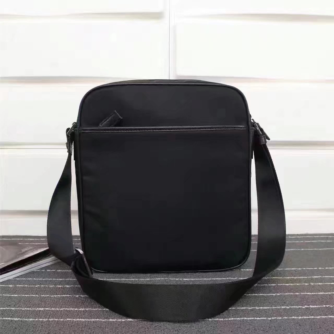 Prada 2VA002 Men Messenger Bag Black