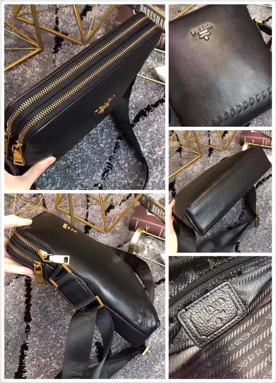 Prada 570 Men Leather Messenger Bag