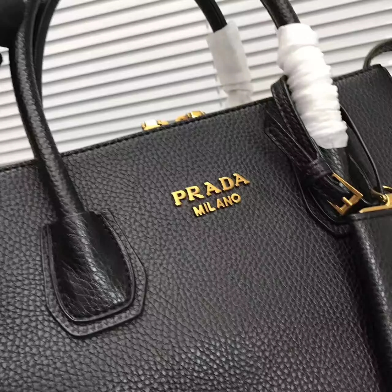 Prada Galleria Saffiano Tote Bags With Wallet Black