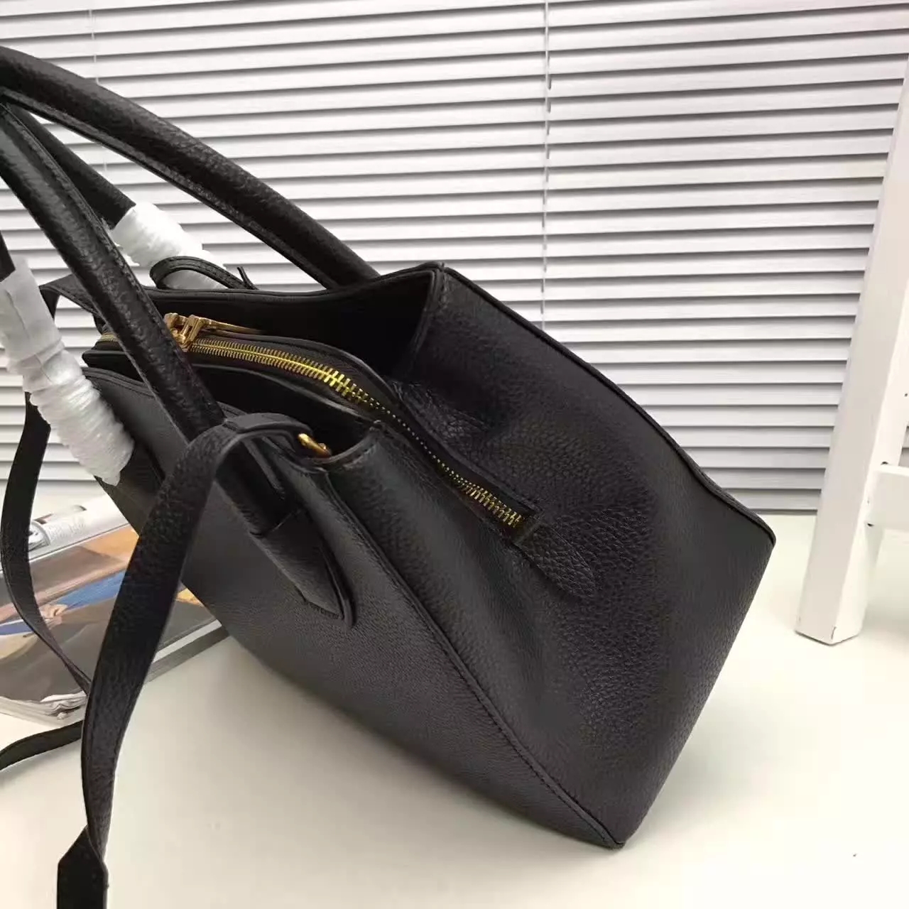 Prada Galleria Saffiano Tote Bags With Wallet Black