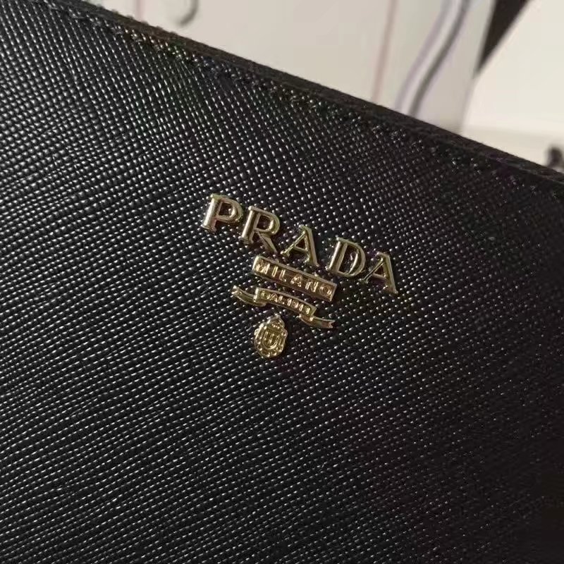 Prada LM0506 Leather Wallet Black