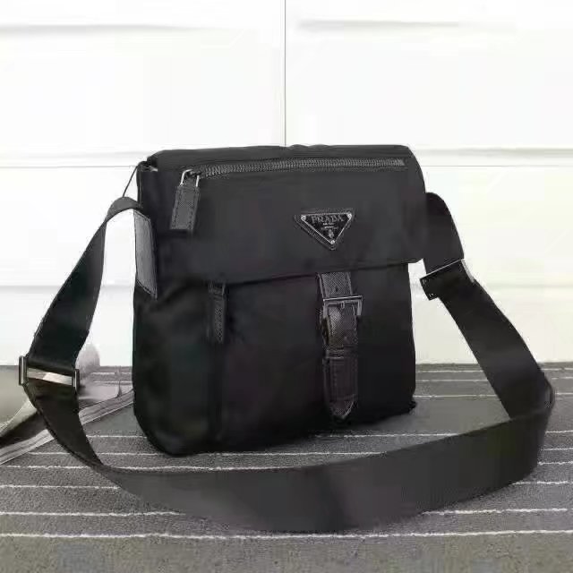 Prada Men 8994 Men Messenger Bag Black