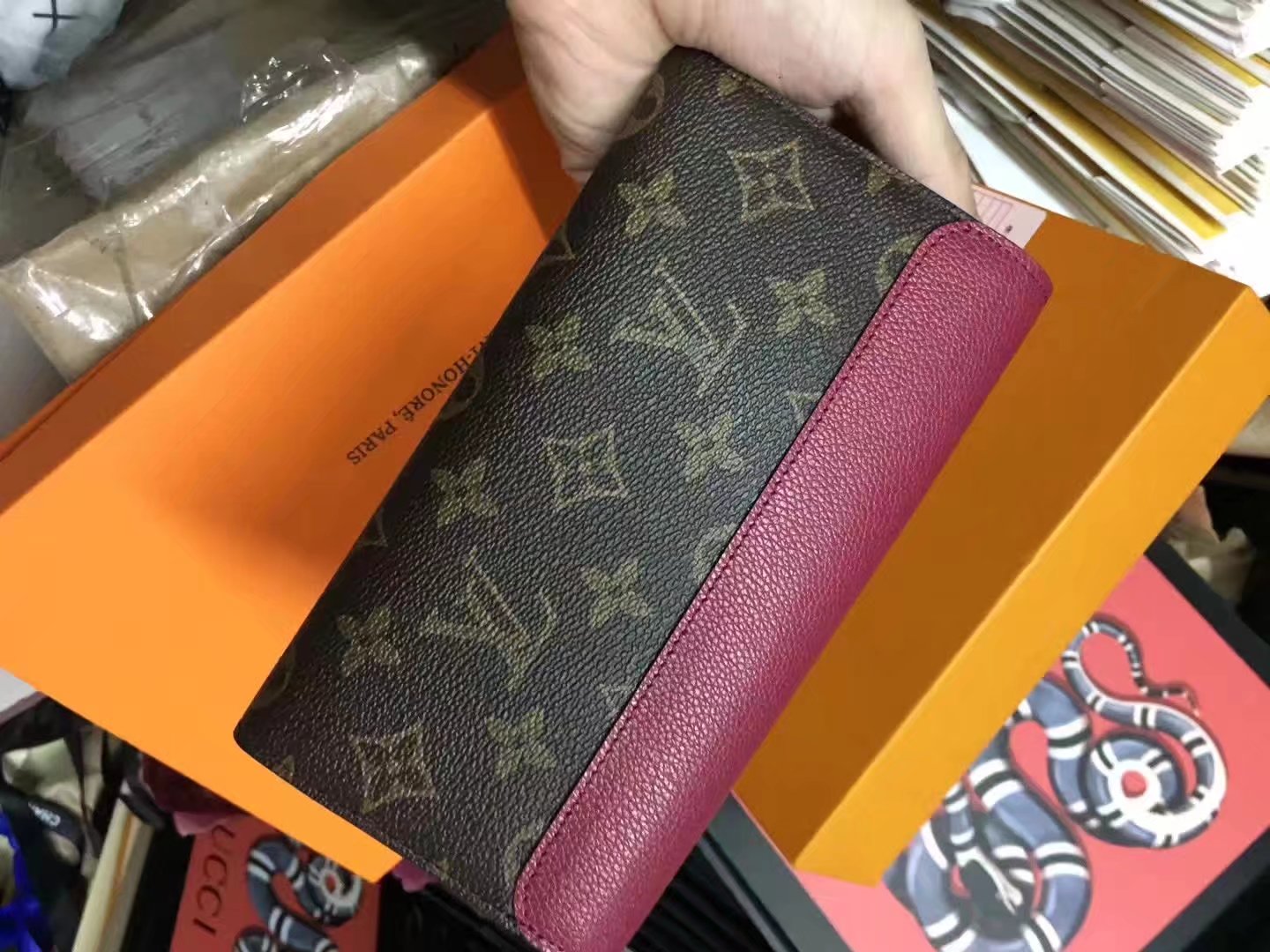 Real Picture Louis Vuitton M62185 Pont-Neuf Wallet Monogram Canvas