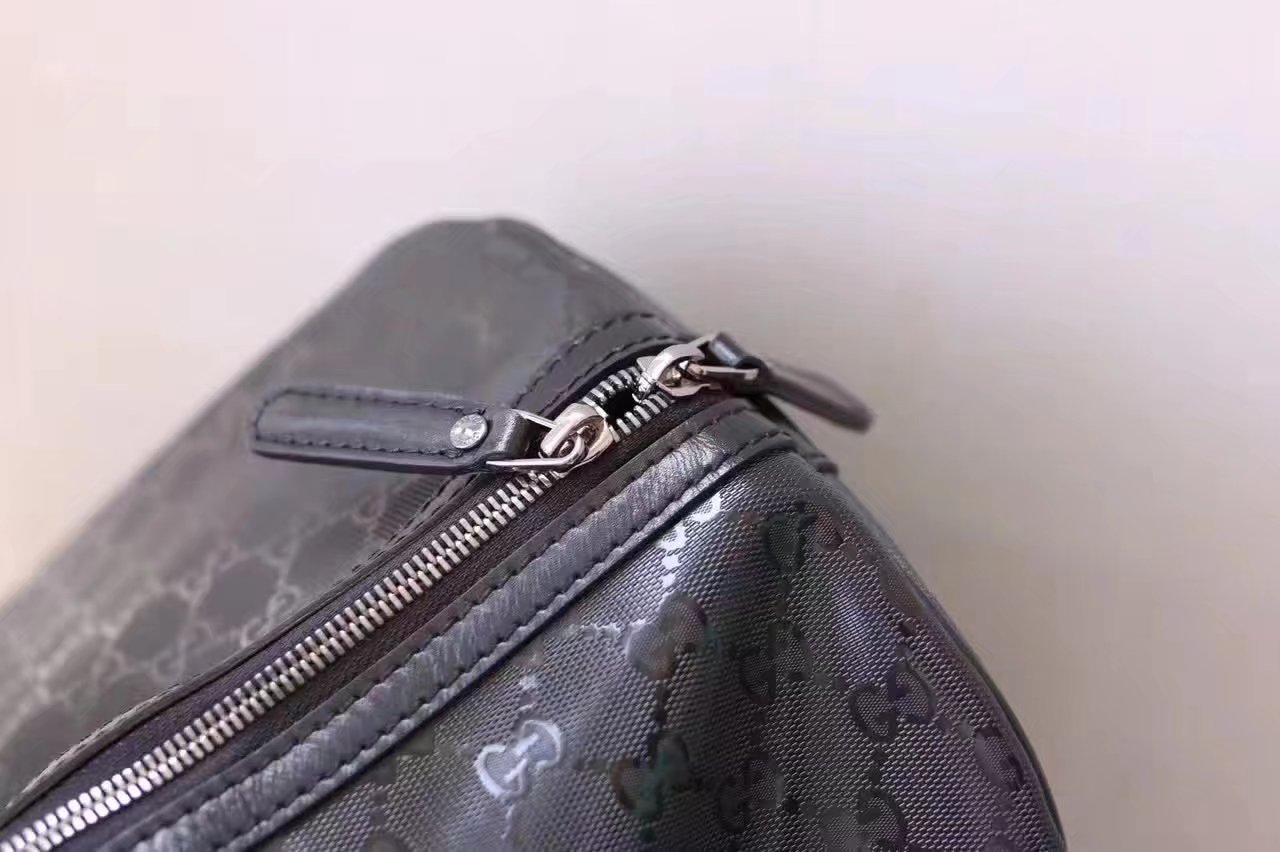 Top Quality Gucci 206500 GG Supreme Men Luggage Tote Bag Black