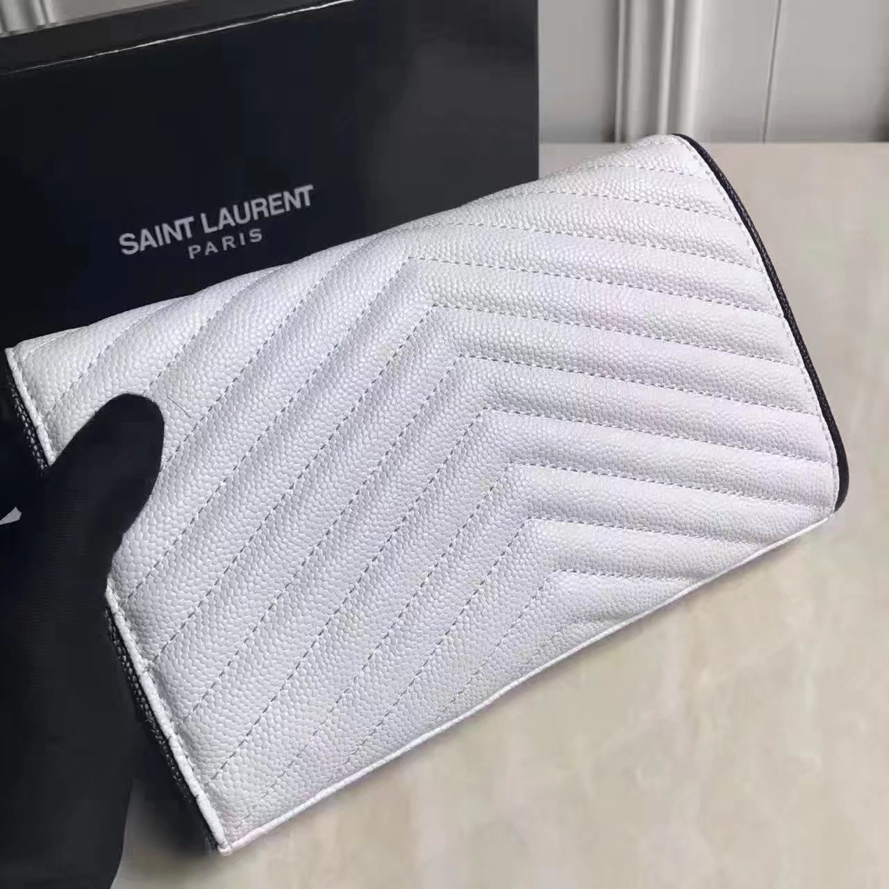 Yves Saint Laurent Fashion Women Wallet White